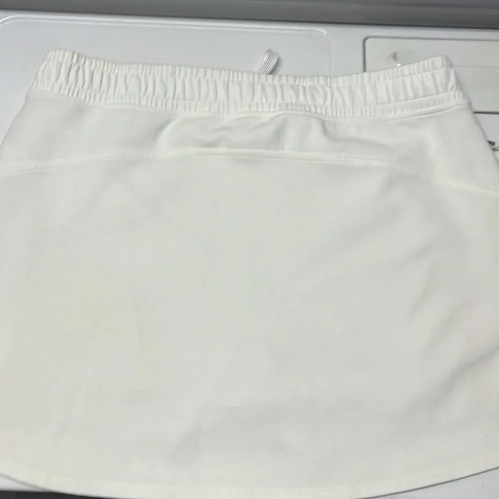 Old Navy Active Dynamic Fleece High Rise Cream A-line Skort w/ Pockets- XL